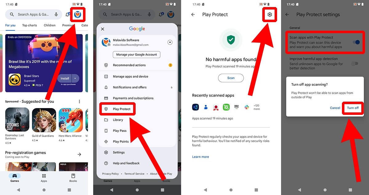 Galaxy StoreとGoogle Playの違いを徹底比較!あなたに合うのはどっち? 4 how to disable google play protect to stop it from analyzing your apps 1596