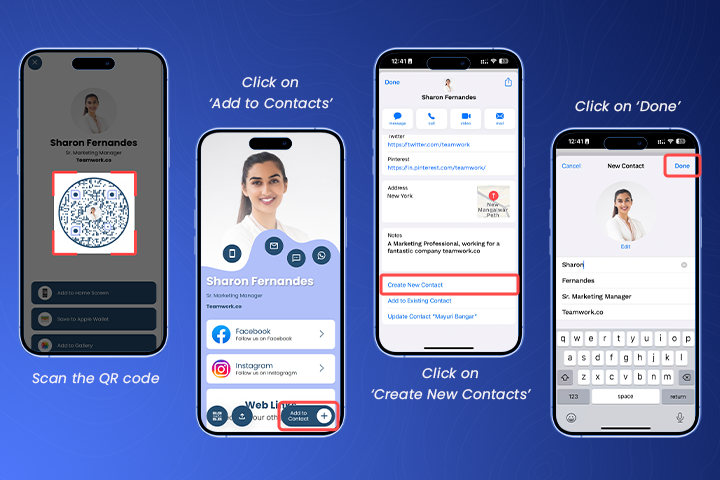 iPhoneで名刺管理!おすすめアプリ&スキャン方法 4 digital business card on your iphone Process 1 1